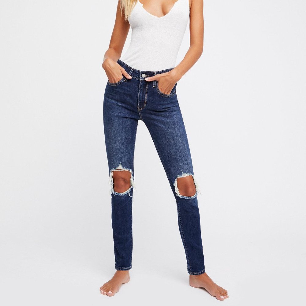Free People Busted Knee Skinny Jean 25